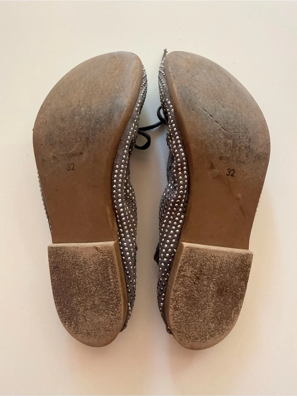 Clic! Gray Sparkly Ballet Flats - Girls Size 1